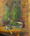 Sale of pictures, pictures oil, the artist Julia Zhukov, modern realism, 
Painting, modern painting, landscape, pictures with the nature, beautiful flowers, a still-life, a site of the artist, gallery to buy a picture cheaply,
 Painting by oil, picture with Russian bath, a bath, Russian bath, brooms, basins, a bath